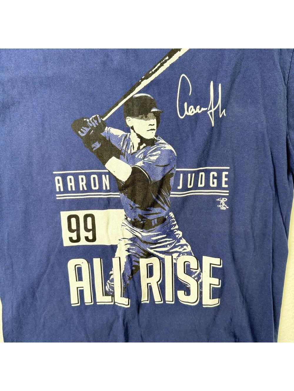 Aaron Judge All Rise Graphic T Shirt MLB Baseball Sportswear Navy Men’s Large - Picture 3 of 4